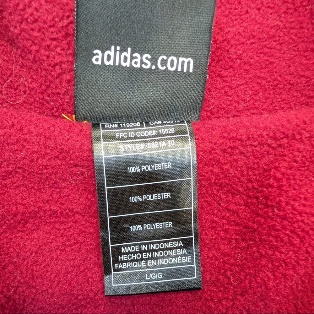 Adidas Cleveland Cavaliers Full Zip Fleece Lined Jacket